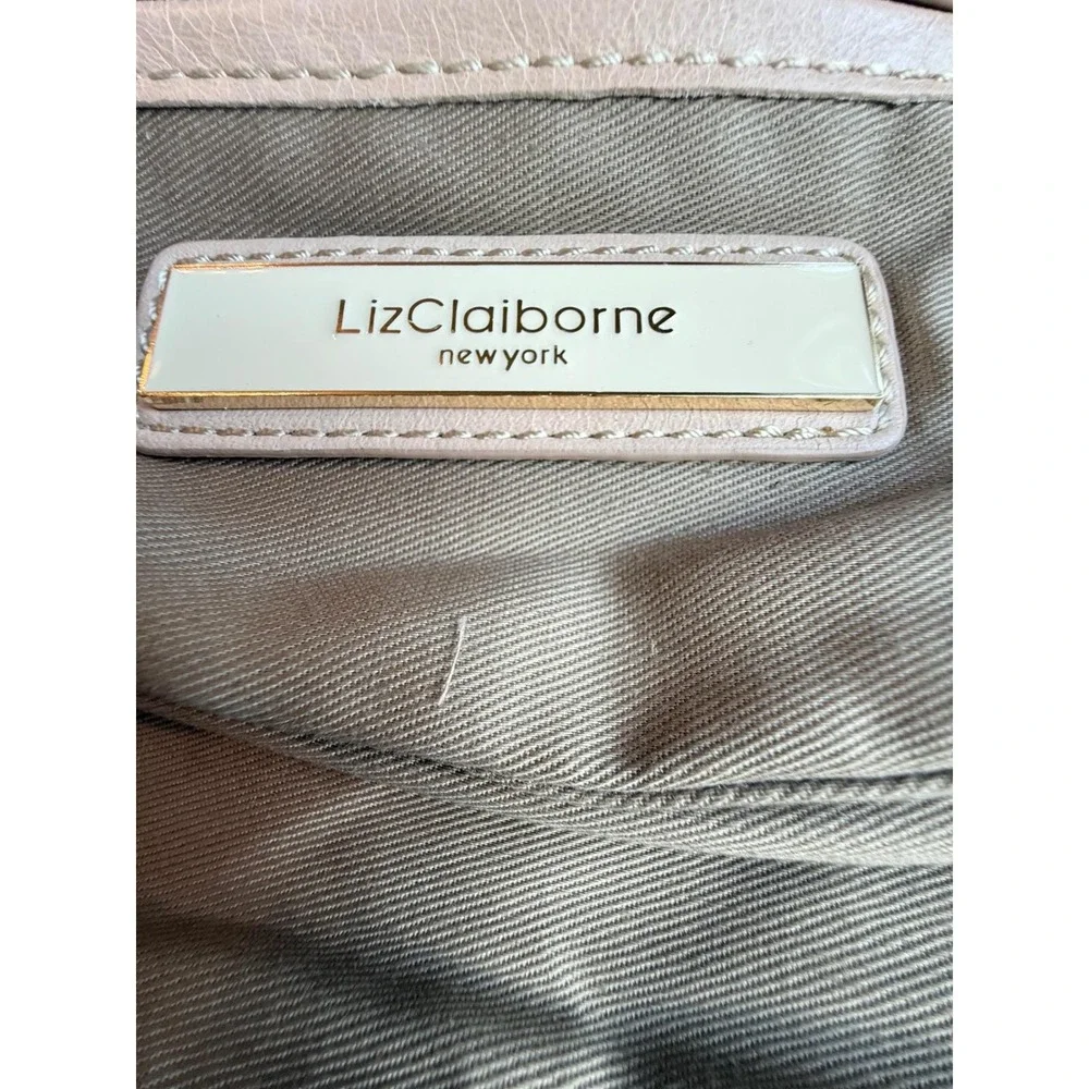 Rare Liz Claiborne Vintage‎ Soft Sexy Leather Clutch New York Evening Peach Bag